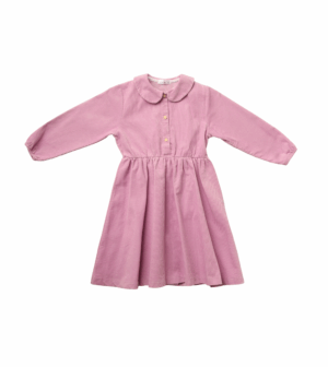 Pink magenta corduroy dress